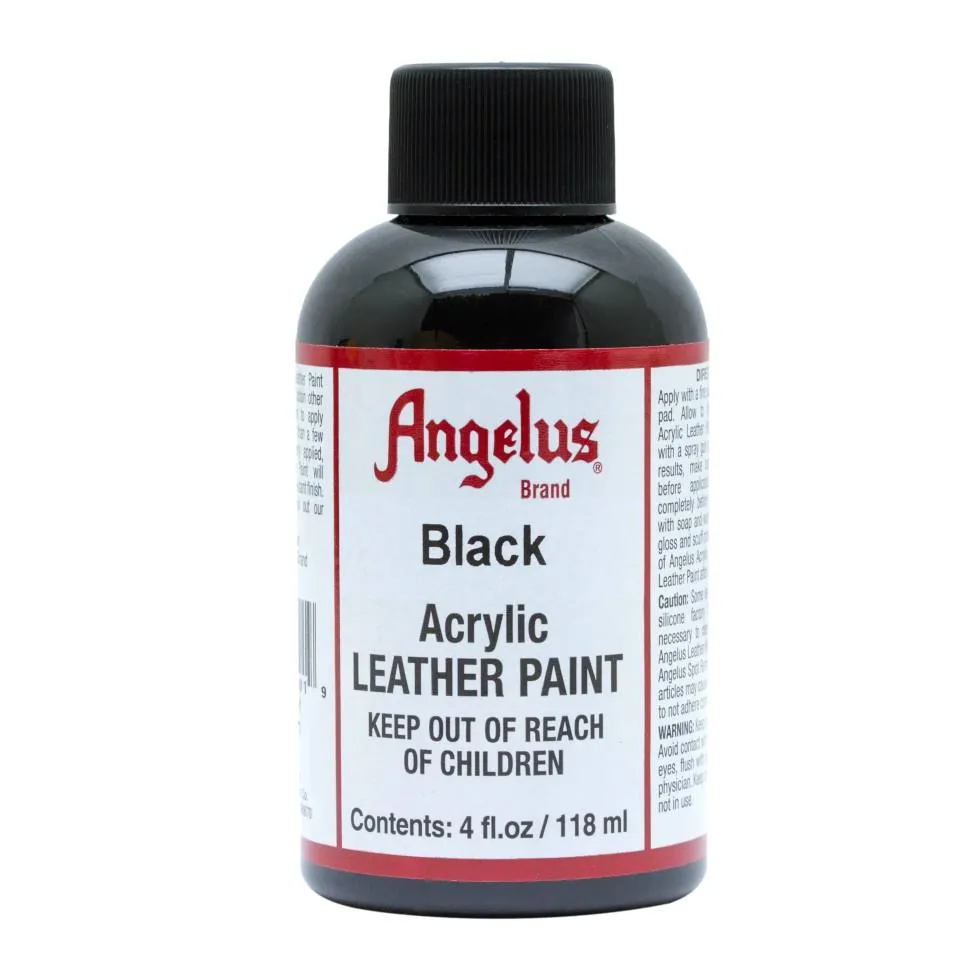 Angelus Acrylic Leather Paint 4oz Black
