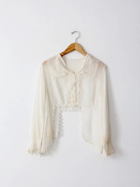 antique lace blouse
