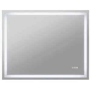 ANZZI 32-in. x 40-in. LED Front Lighting Bathroom Mirror with Defogger