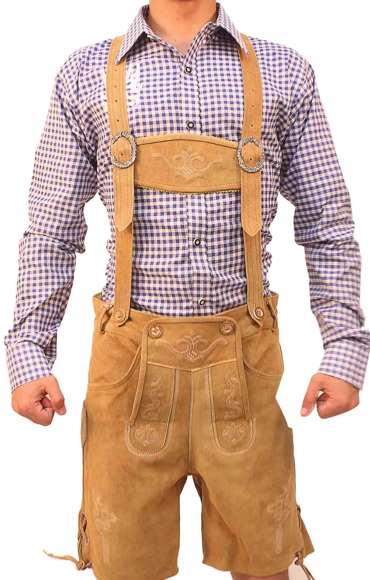 Bavarian short lederhosen Light Brown Wood