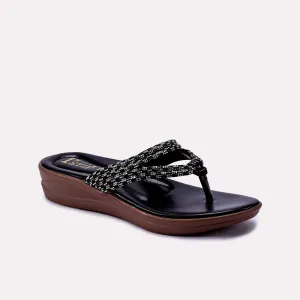Black Fancy Flip Flop 0412159