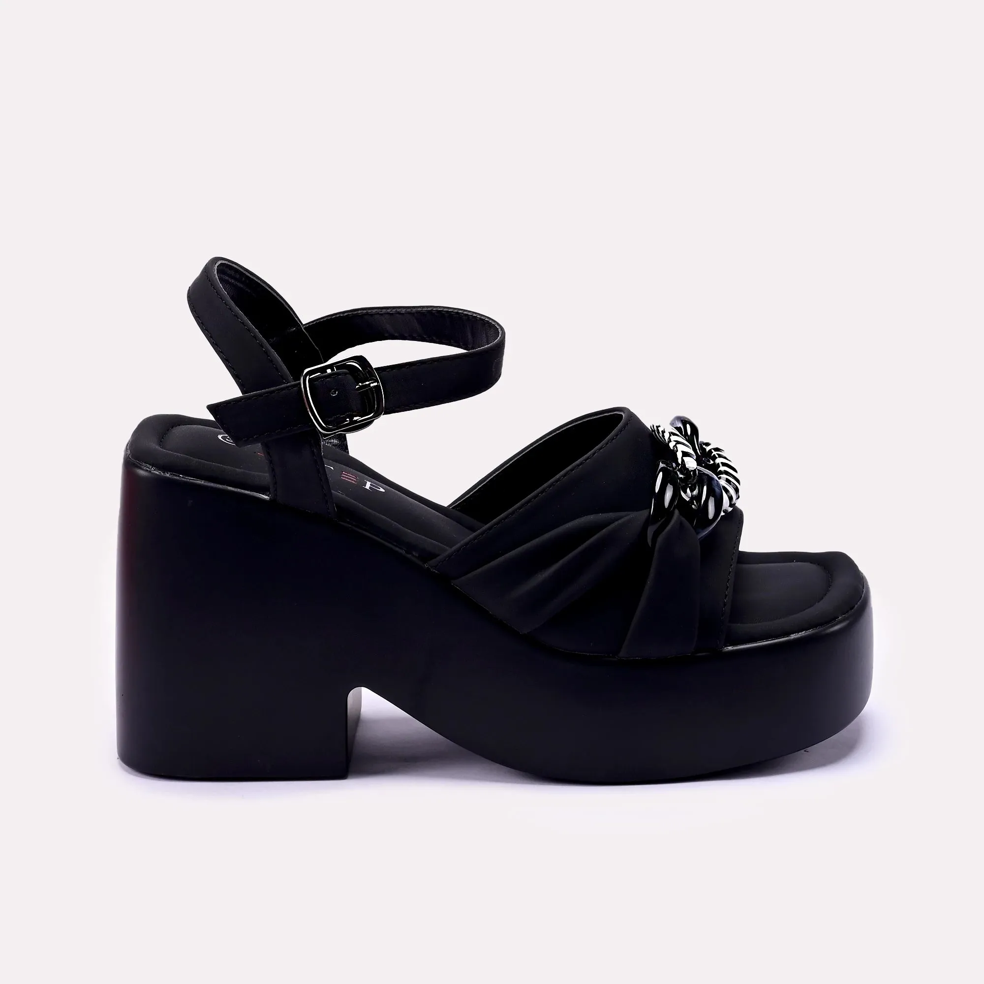 Black Heel Casual Sandal 0421193