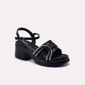 Black Heel Fancy Sandal 0421195