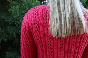 Blue Sky Fibers' Eyelet Cardigan
