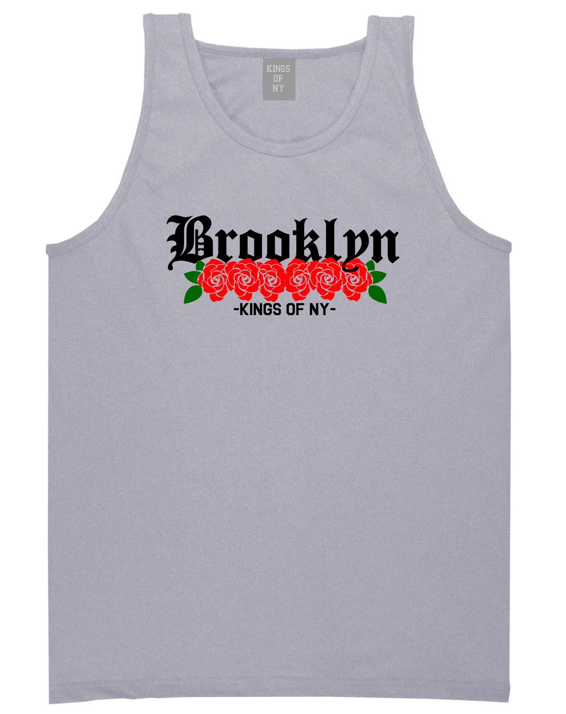 Brooklyn Roses Kings Of NY Mens Tank Top T-Shirt