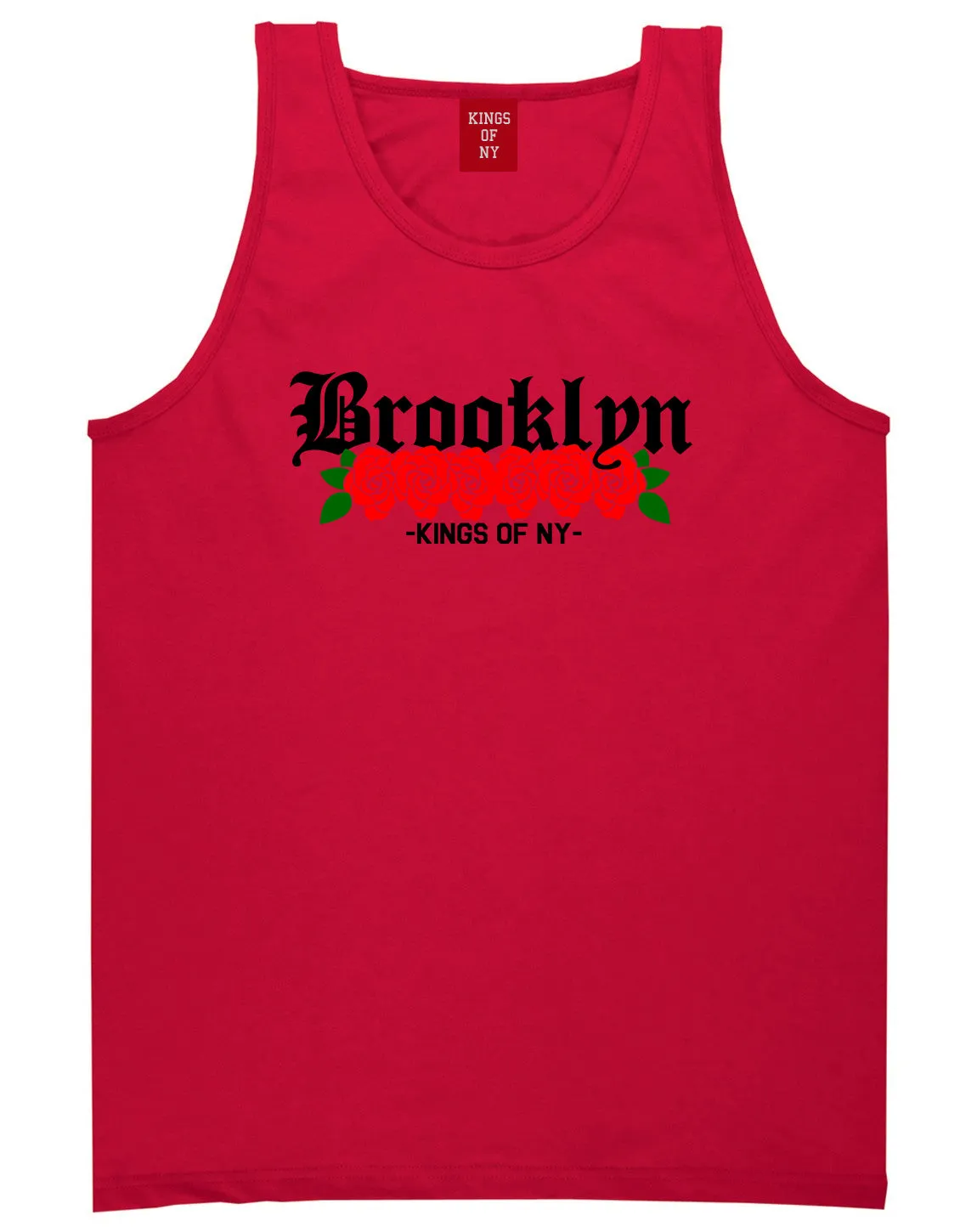 Brooklyn Roses Kings Of NY Mens Tank Top T-Shirt