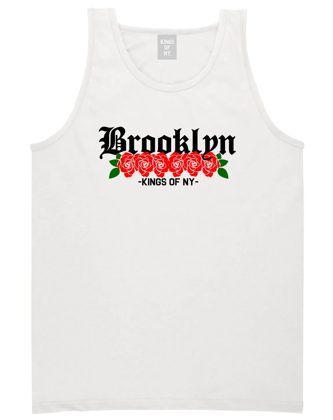 Brooklyn Roses Kings Of NY Mens Tank Top T-Shirt