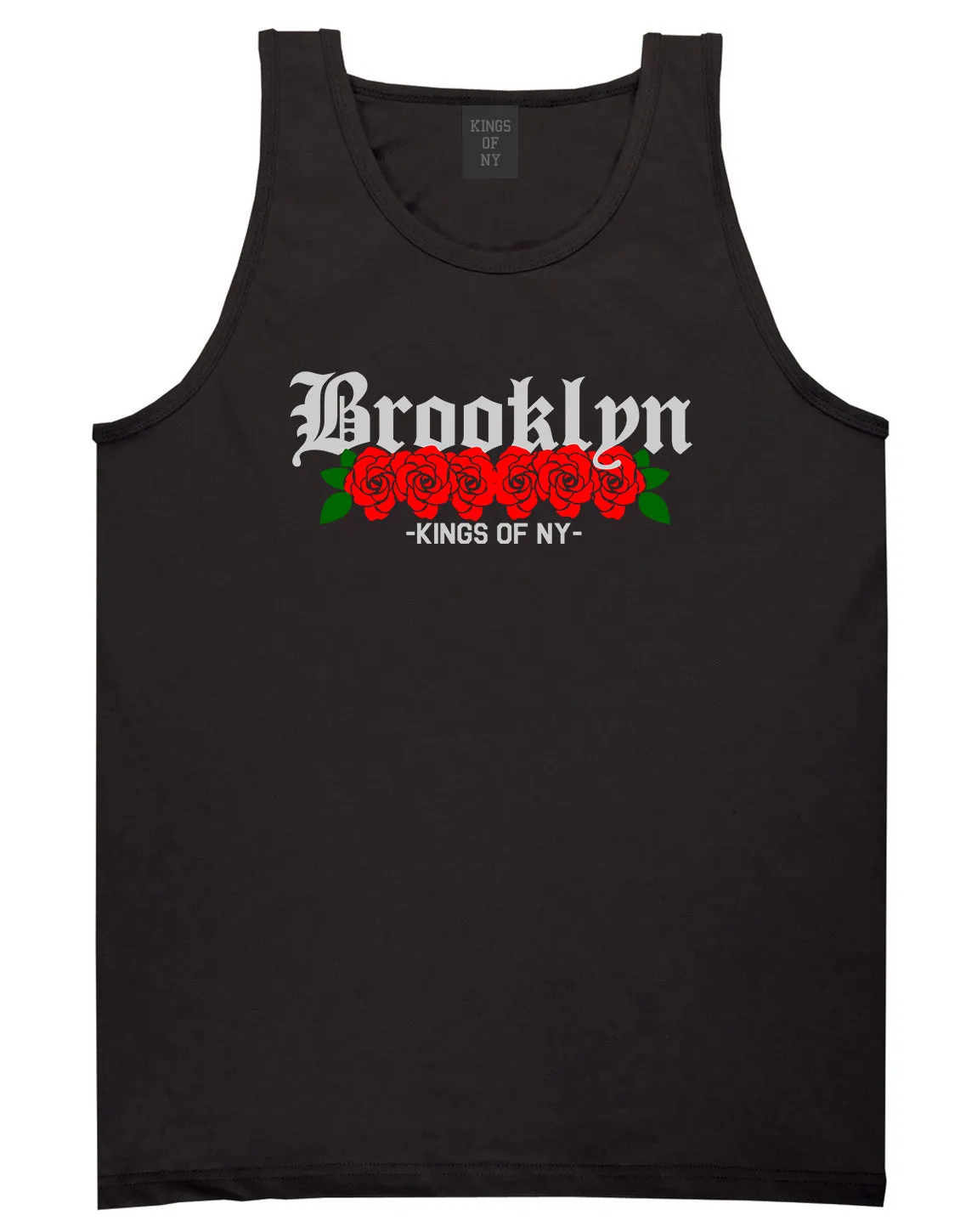 Brooklyn Roses Kings Of NY Mens Tank Top T-Shirt