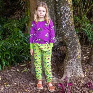 Coddi & Womple Long Sleeved T-shirt - Annie the Anteater Purple