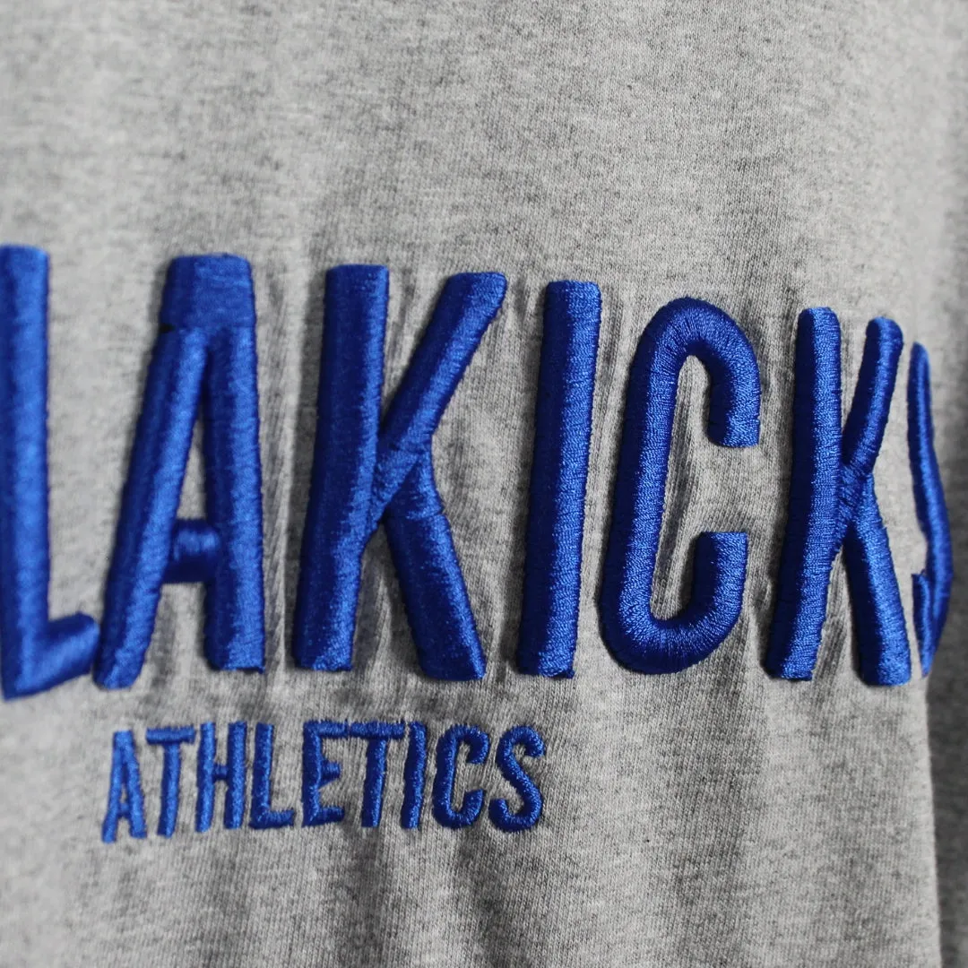 ColaKicks Gray Heavyweight Puff Embroidered LS T-Shirt