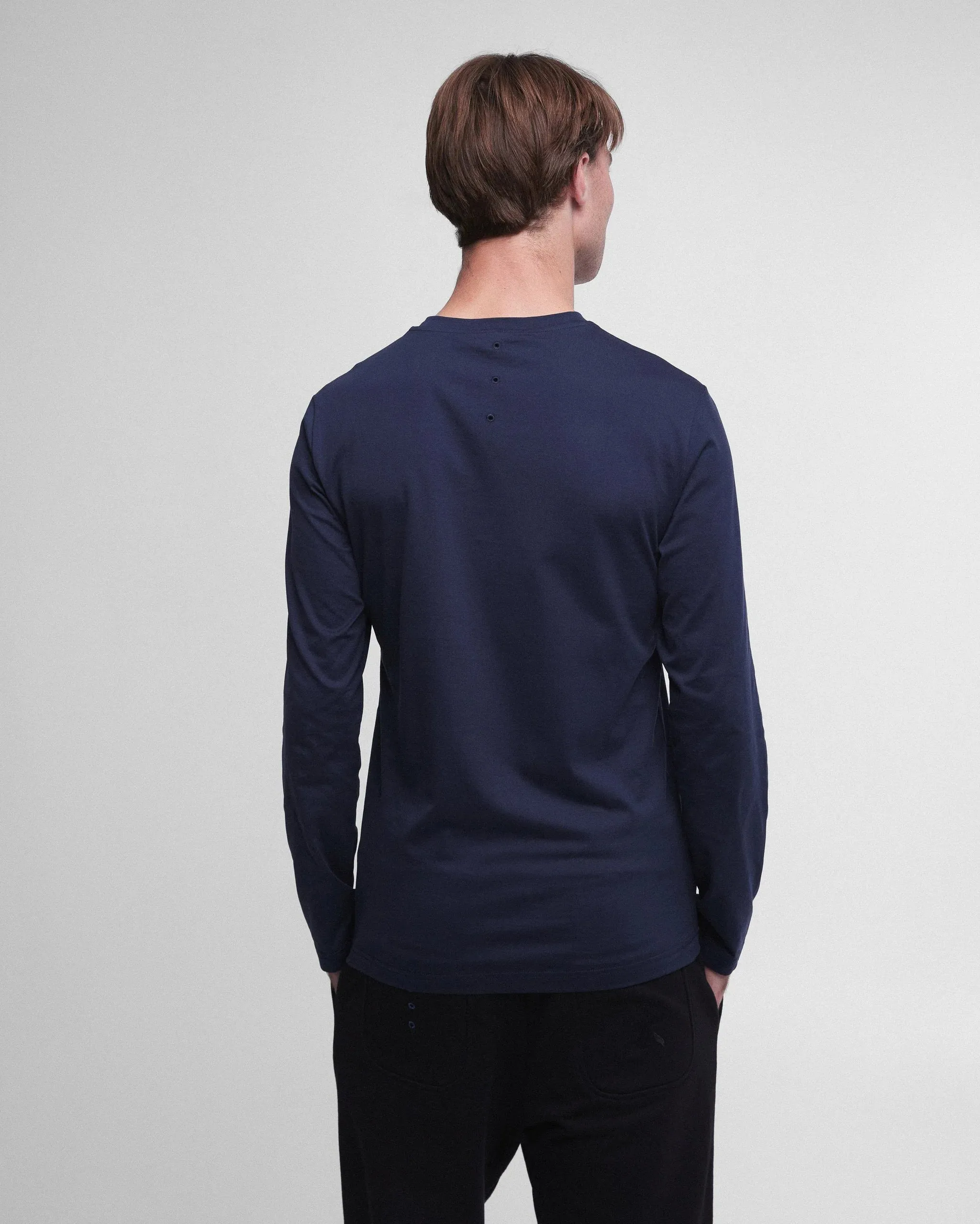 Cotton Long Sleeved T-Shirt PR454310 Navy