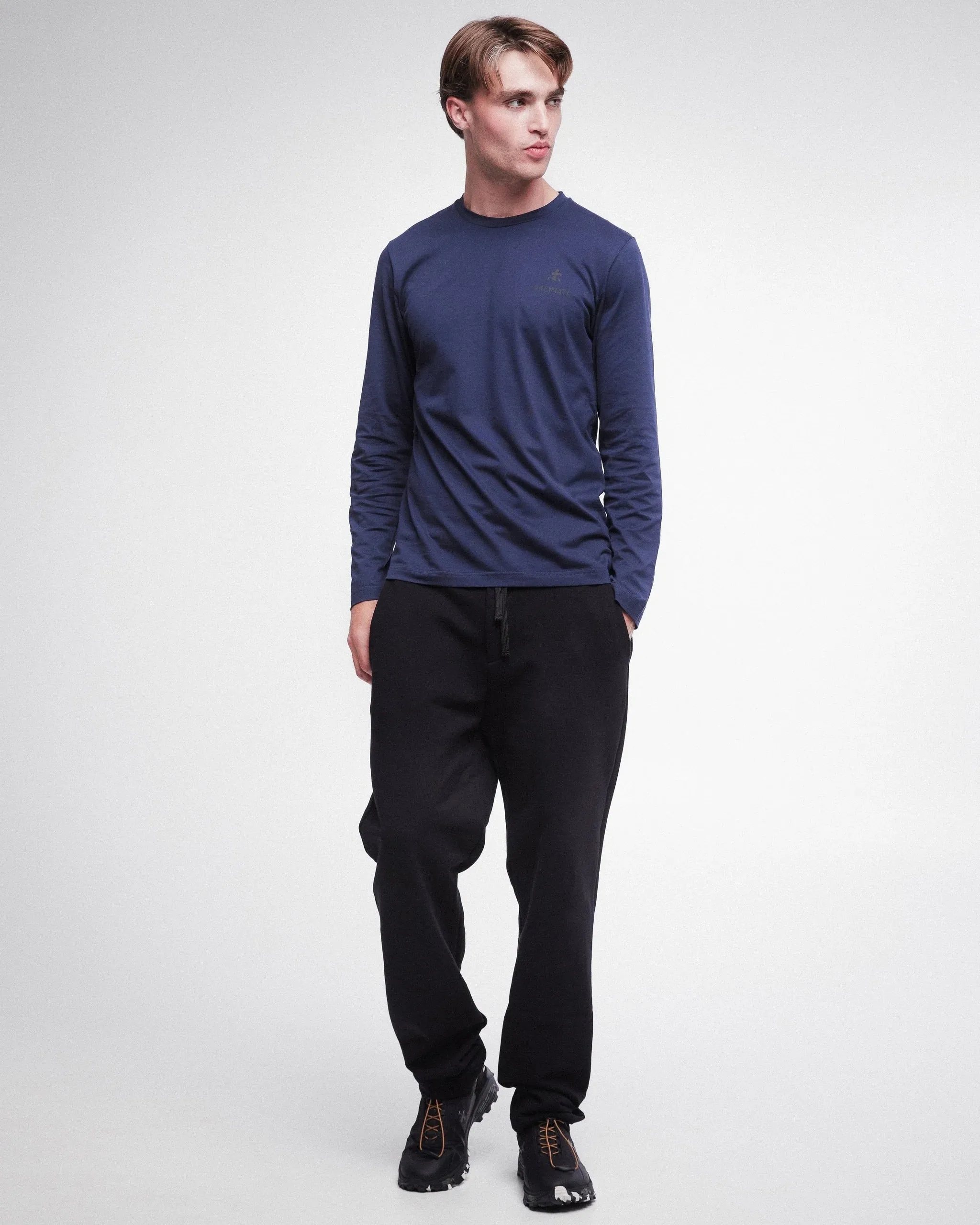 Cotton Long Sleeved T-Shirt PR454310 Navy