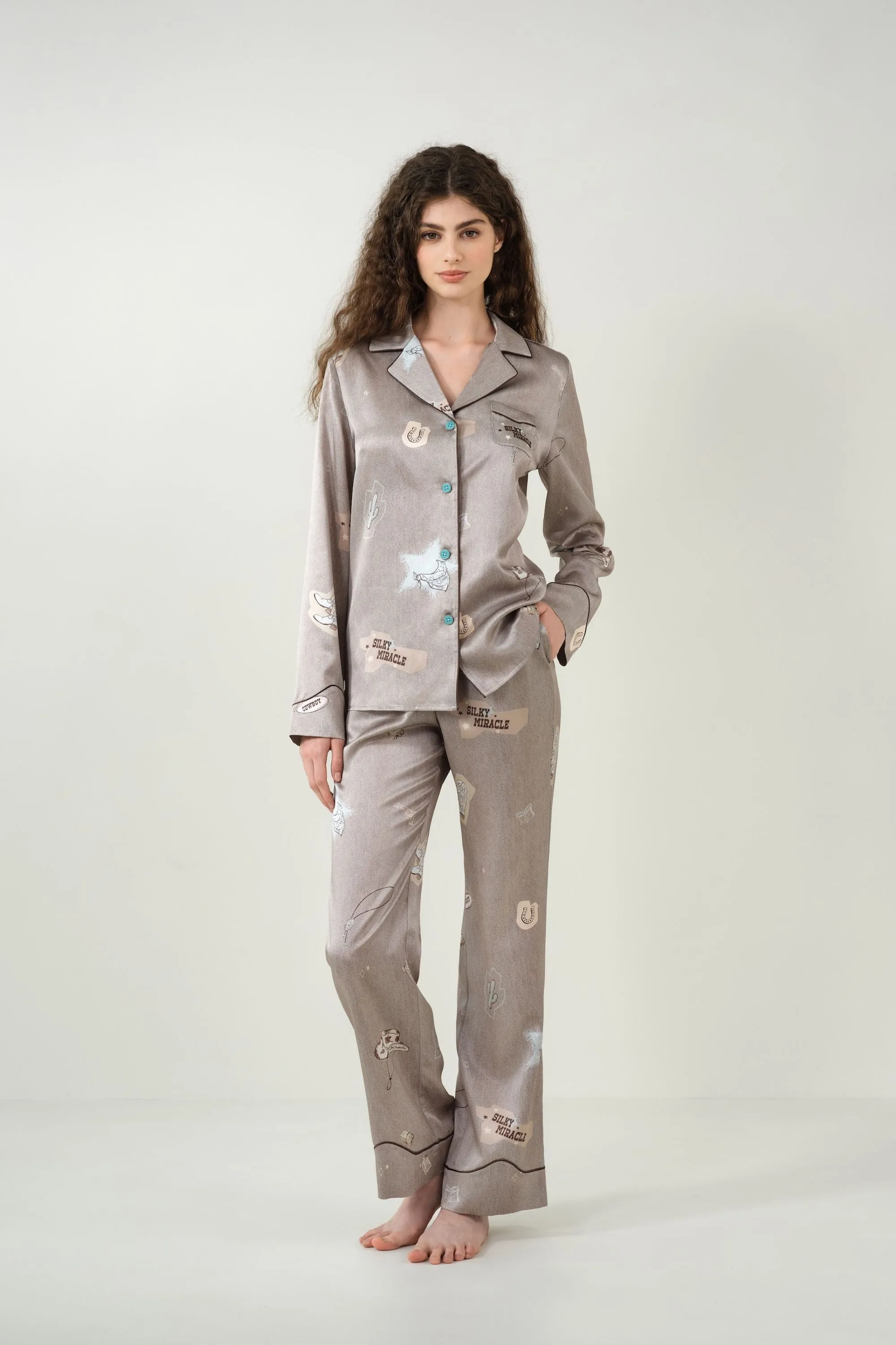 Cowboy Print Pyjama Set