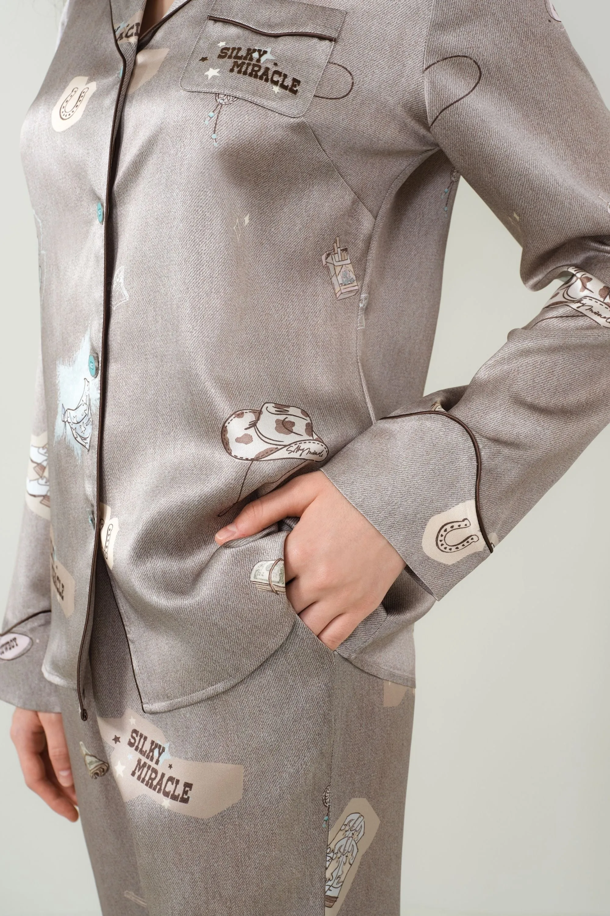 Cowboy Print Pyjama Set
