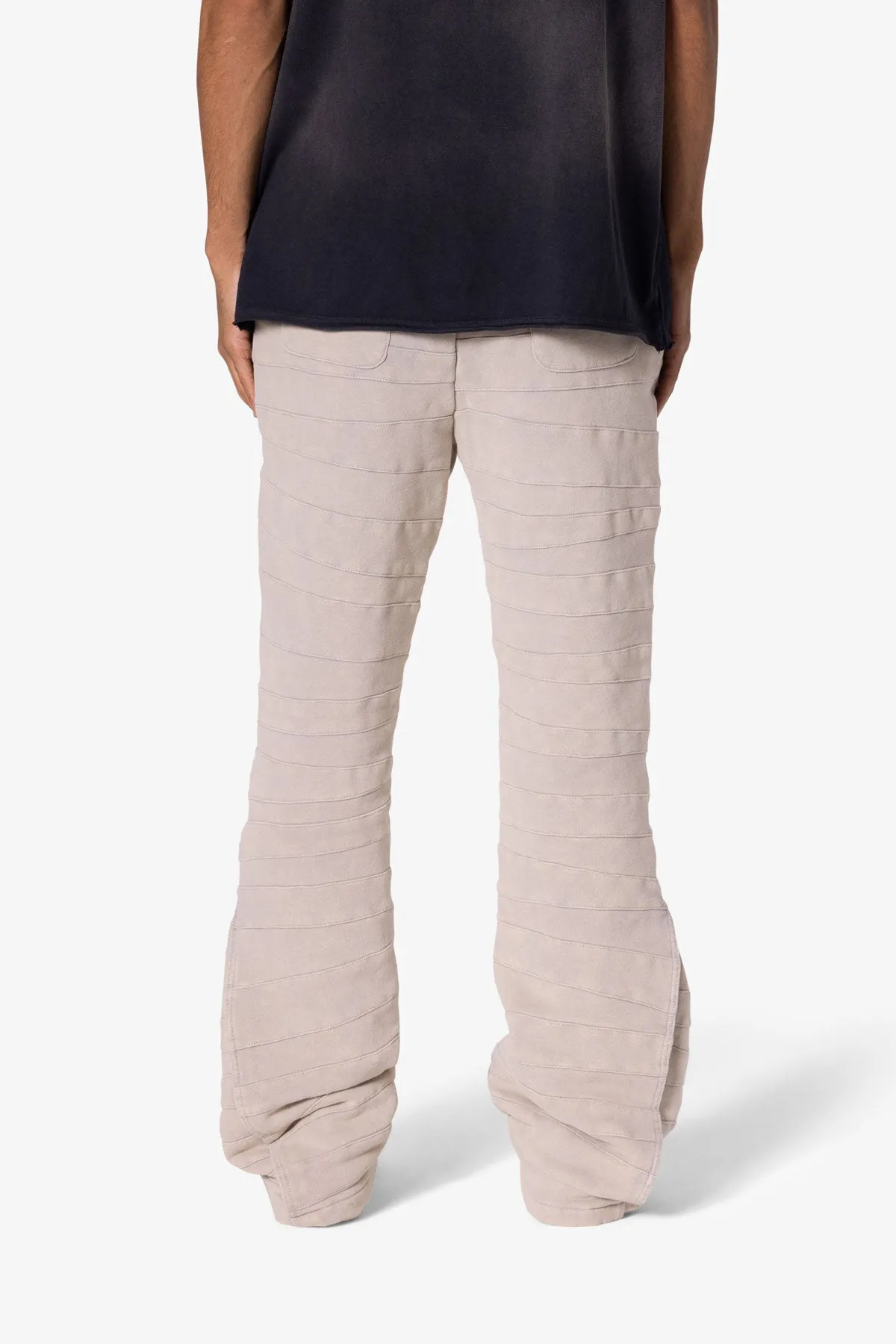 Crease Panel Sweatpants - Grey