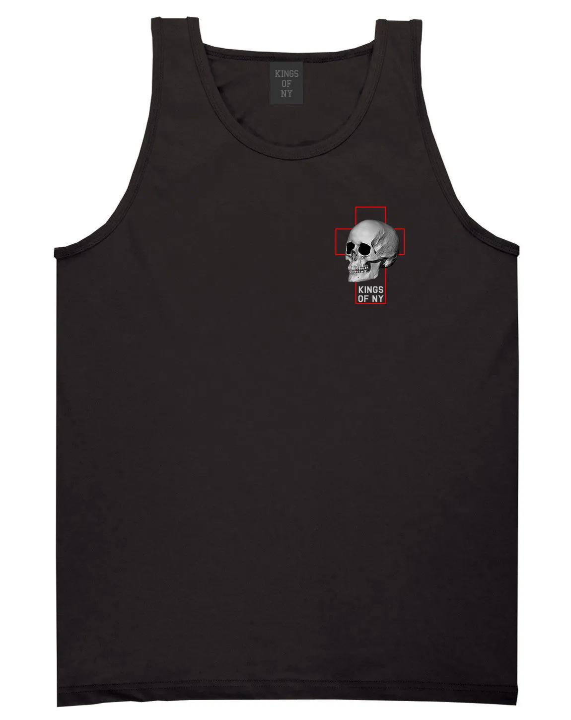 Cross And Skull Chest Mens Tank Top Shirt