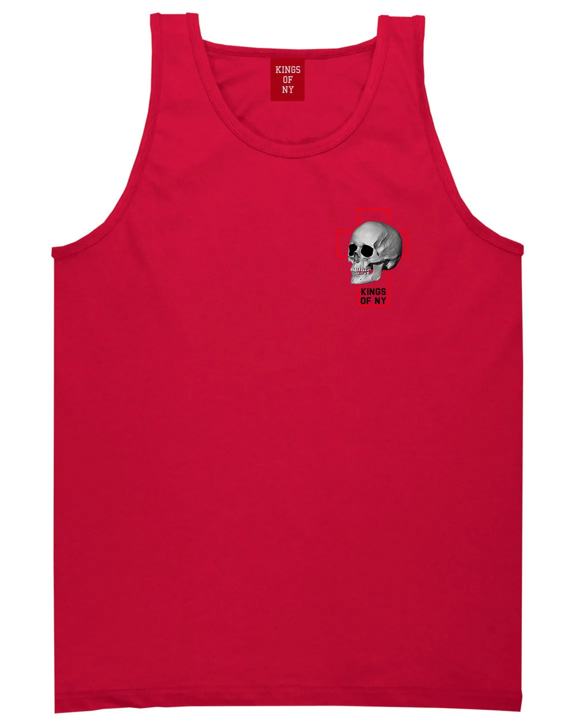 Cross And Skull Chest Mens Tank Top Shirt