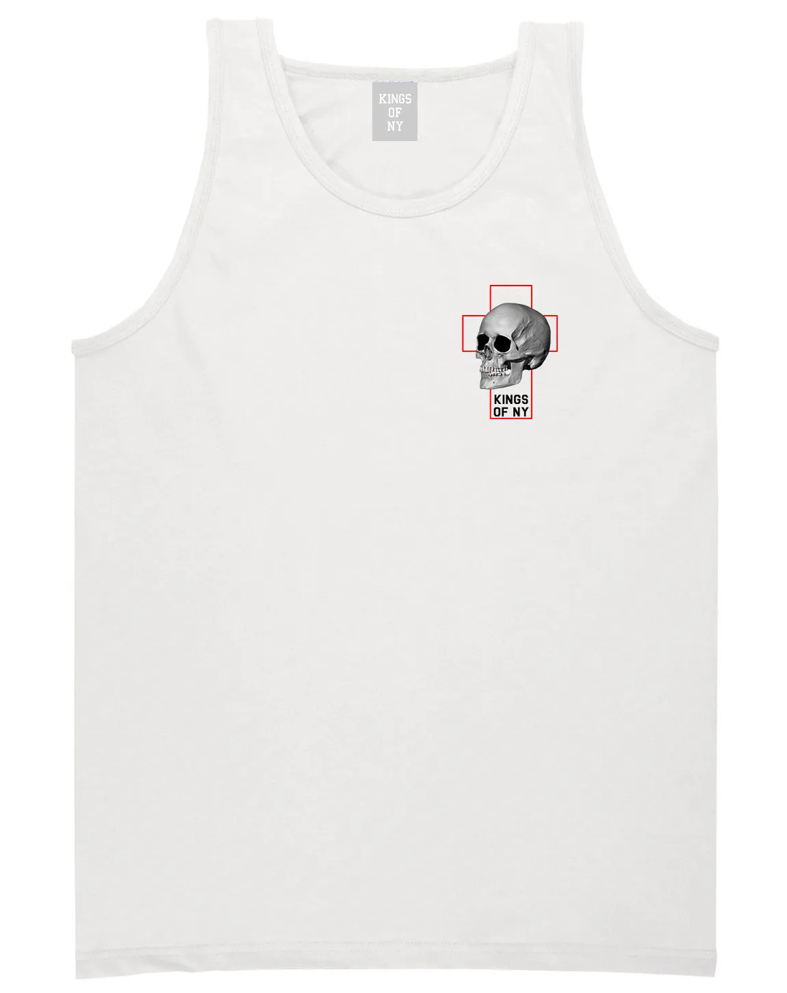 Cross And Skull Chest Mens Tank Top Shirt