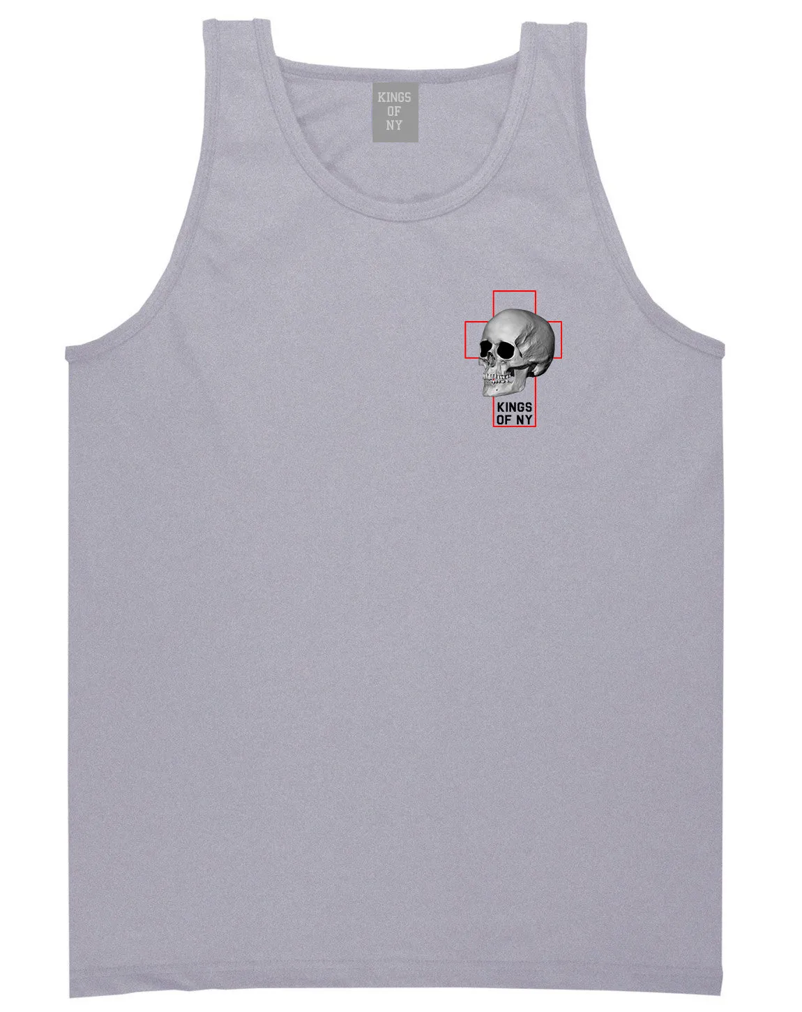 Cross And Skull Chest Mens Tank Top Shirt