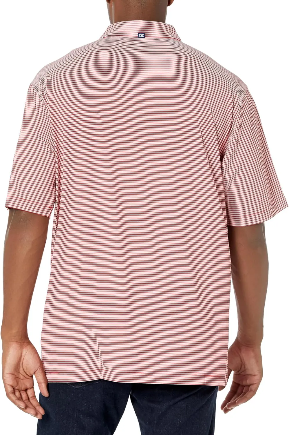 Cutter & Buck Forge Eco Double Stripe Stretch Recycled Mens Big &Tall Polo