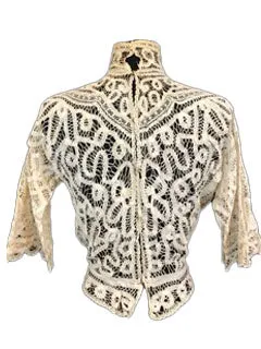 Edwardian Battenburg Lace Blouse