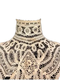 Edwardian Battenburg Lace Blouse