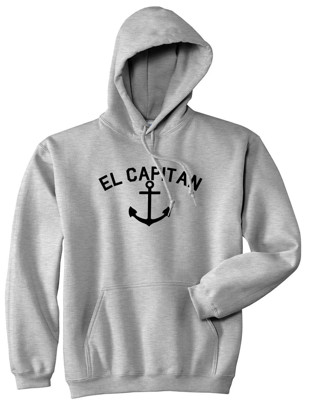 El Capitan Anchor Captain Mens Pullover Hoodie