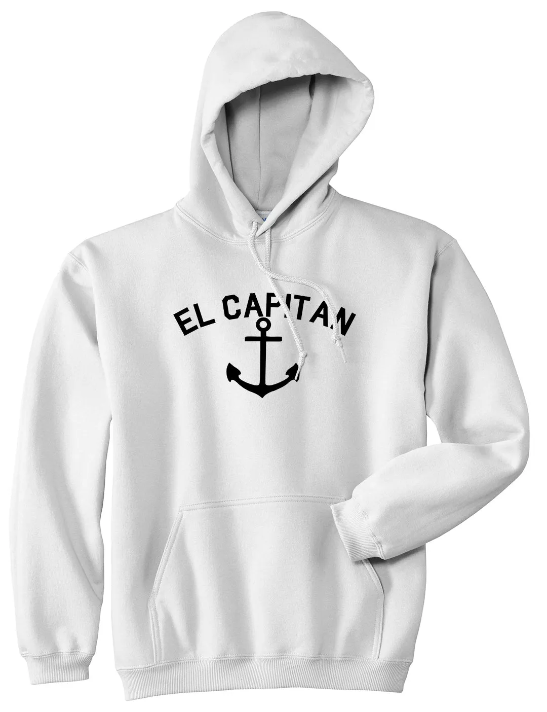 El Capitan Anchor Captain Mens Pullover Hoodie