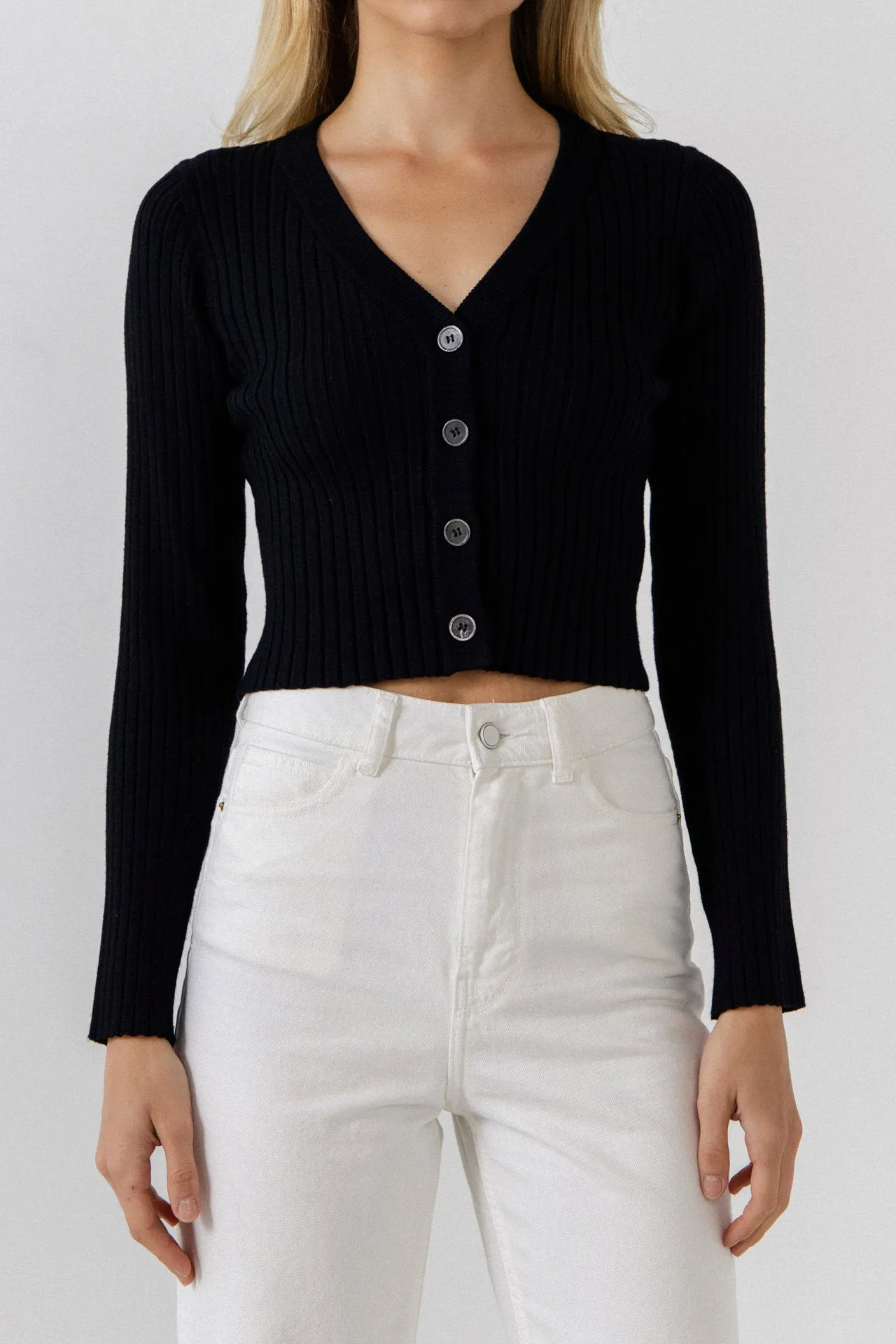Endless Rose - Knit Cropped Lounge Cardigan