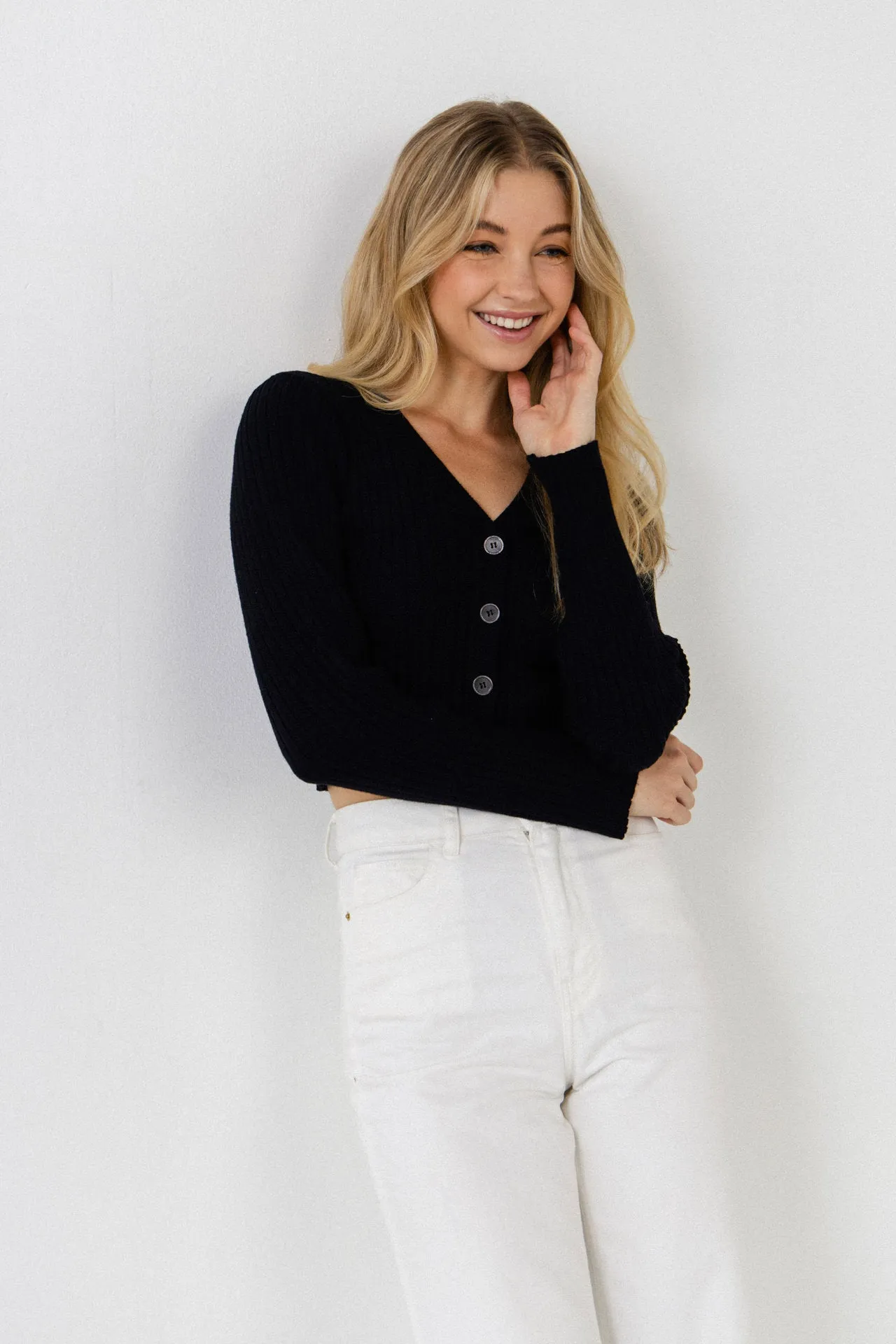 Endless Rose - Knit Cropped Lounge Cardigan