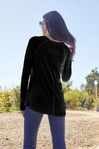 Full Size Round Neck Long Sleeve T-Shirt