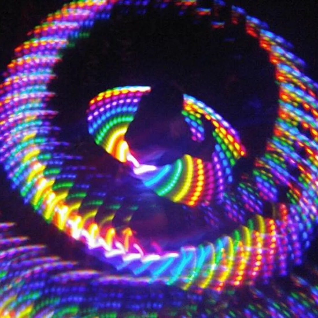 GloFX Kaleidoscope Goggles - Chrome - Rainbow Wormhole