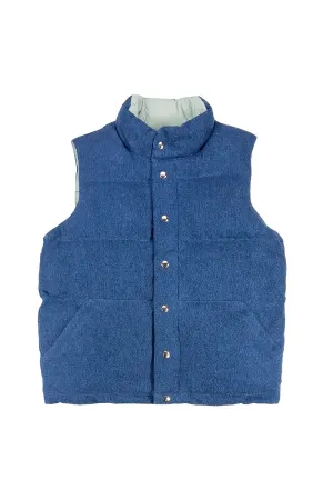 Hemp Denim Vest with Recycled Down