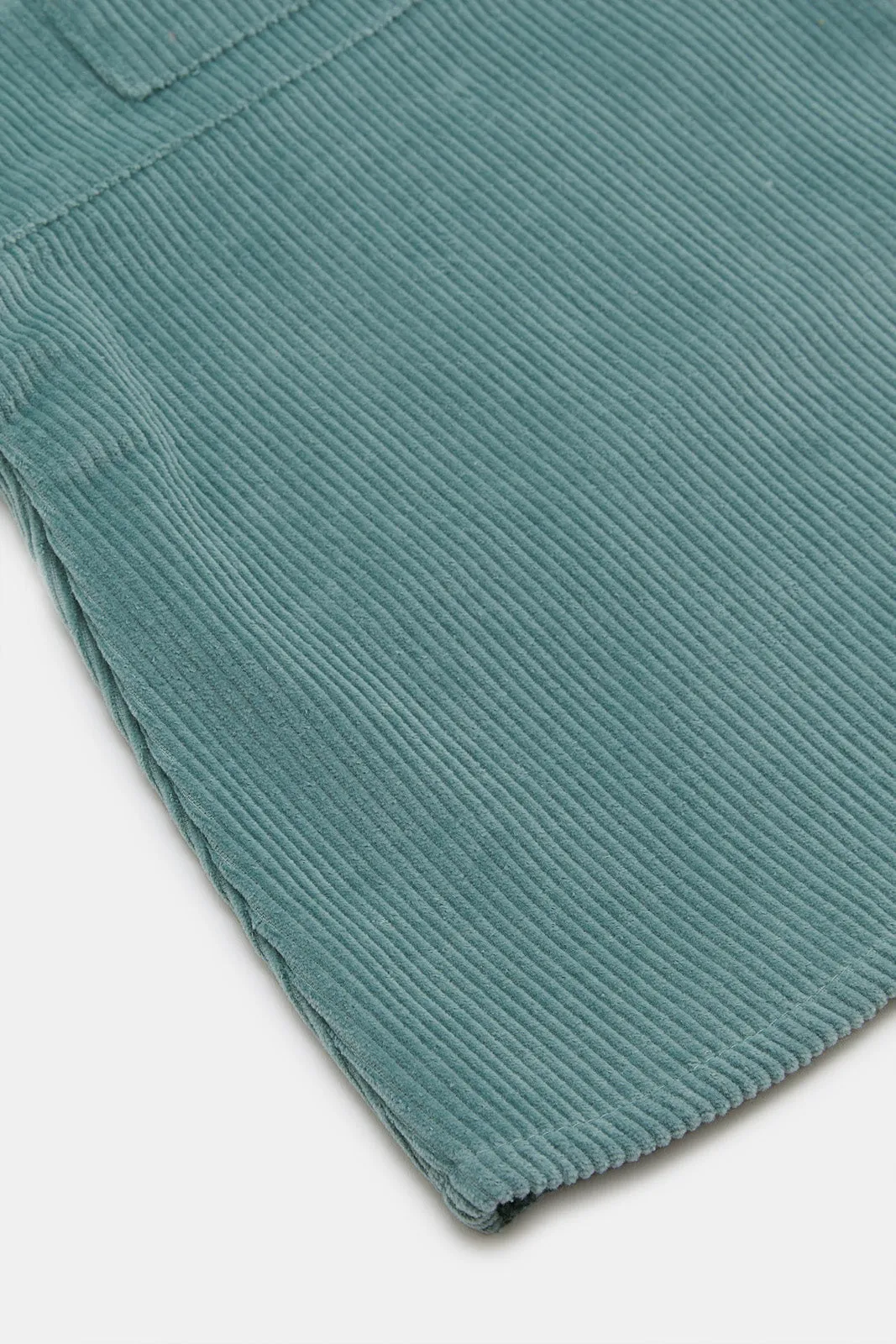 Infant Girls Teal Cord Dungaree With T-Shirt (2 Piece)
