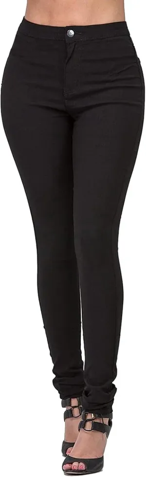 Jeggings for Women Tummy Control Stretchy Pull On Tall Long Work Jeans High Waisted Skinny Jean Leggings with Pockets