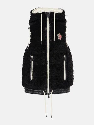 Logo teddy down vest