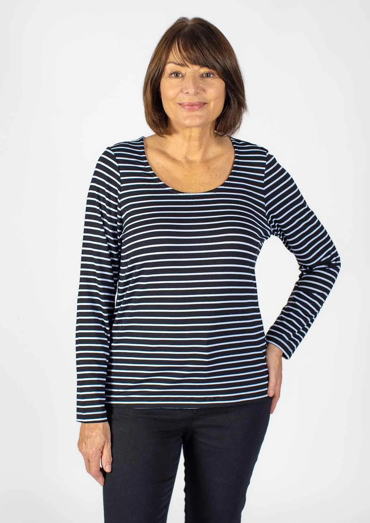 Long Sleeved Striped T- Shirt