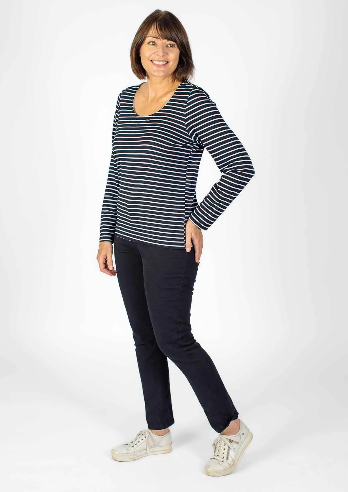 Long Sleeved Striped T- Shirt