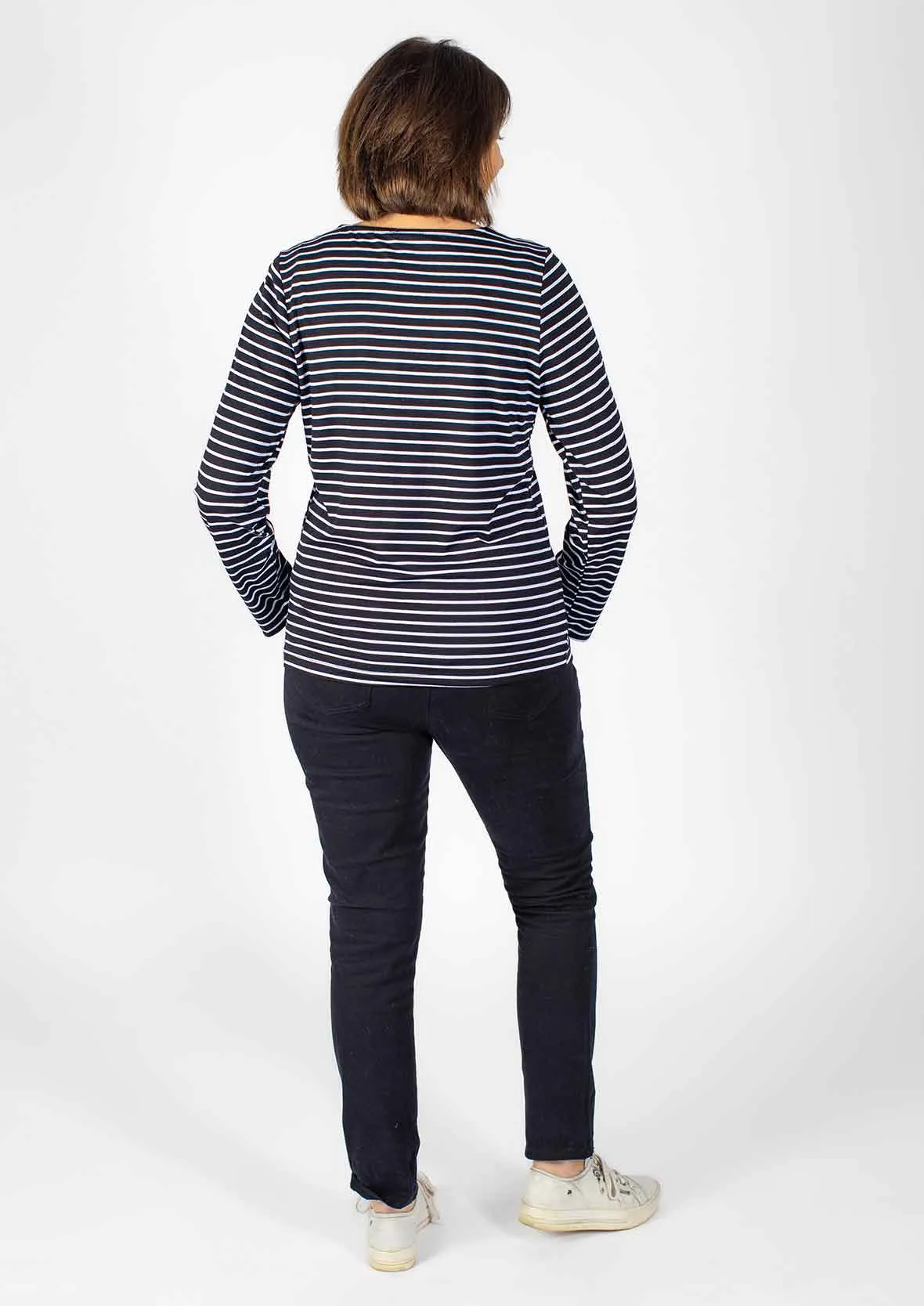 Long Sleeved Striped T- Shirt
