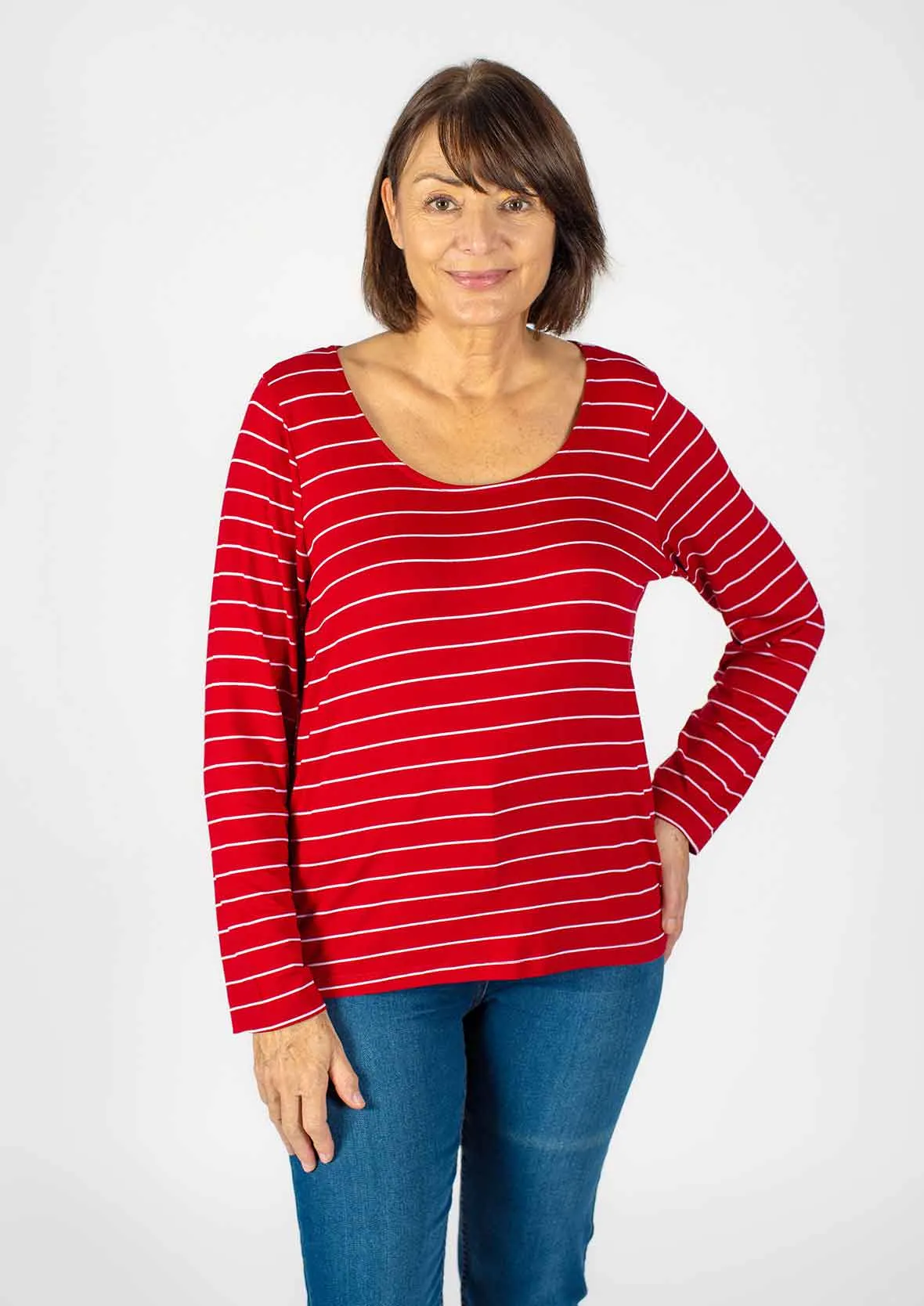 Long Sleeved Striped T- Shirt