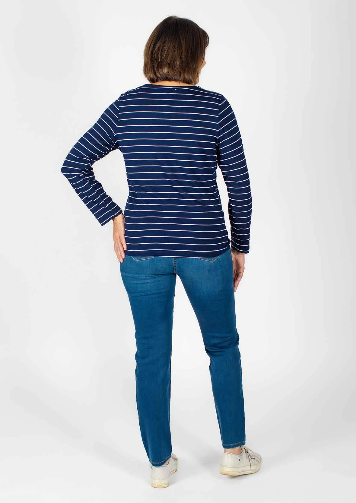 Long Sleeved Striped T- Shirt