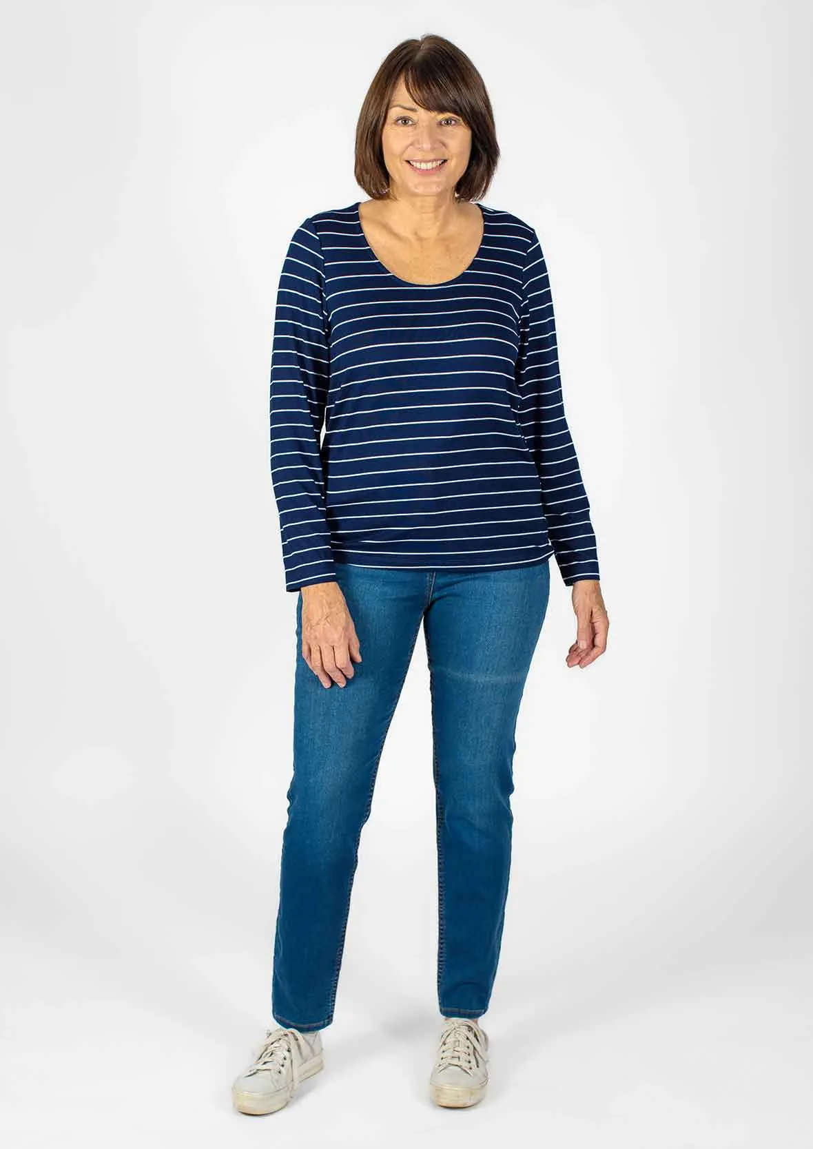 Long Sleeved Striped T- Shirt