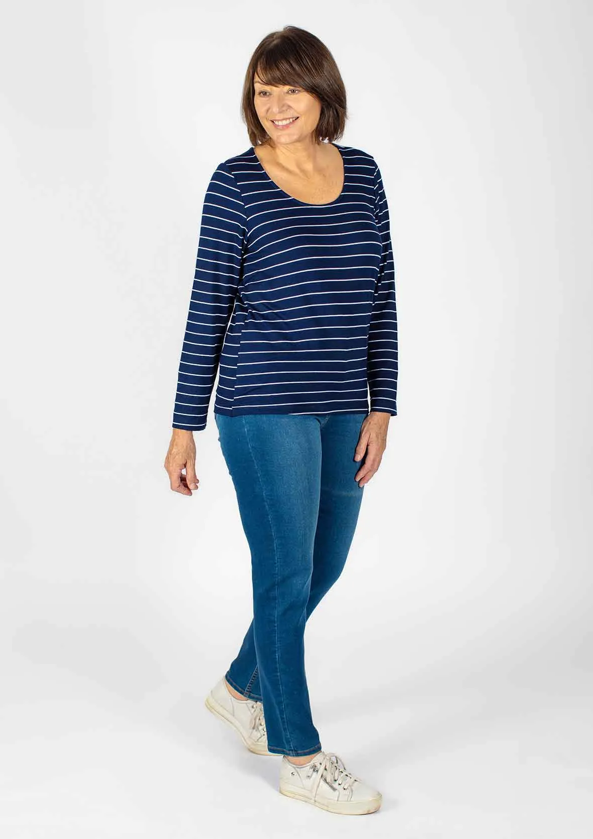 Long Sleeved Striped T- Shirt