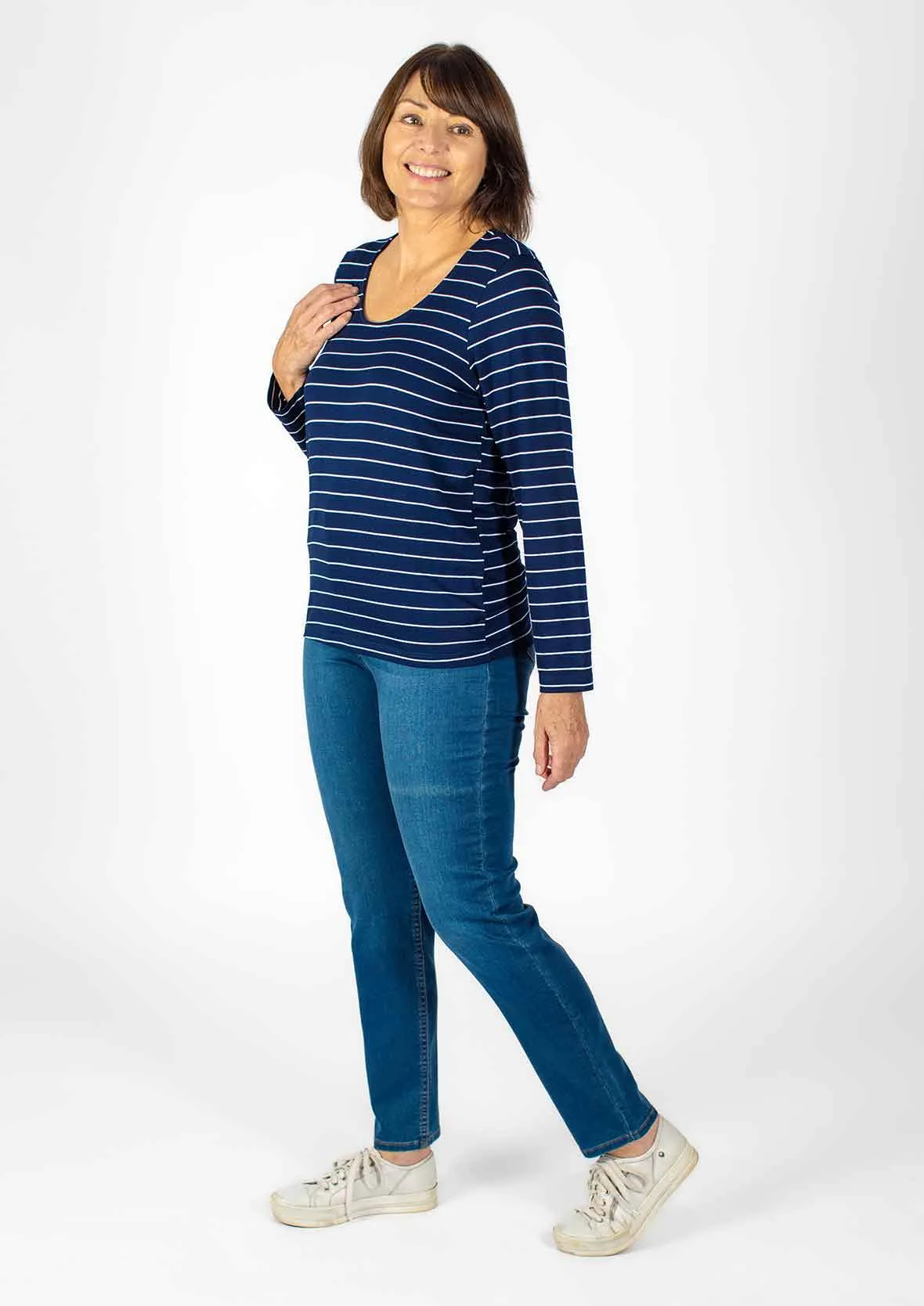 Long Sleeved Striped T- Shirt