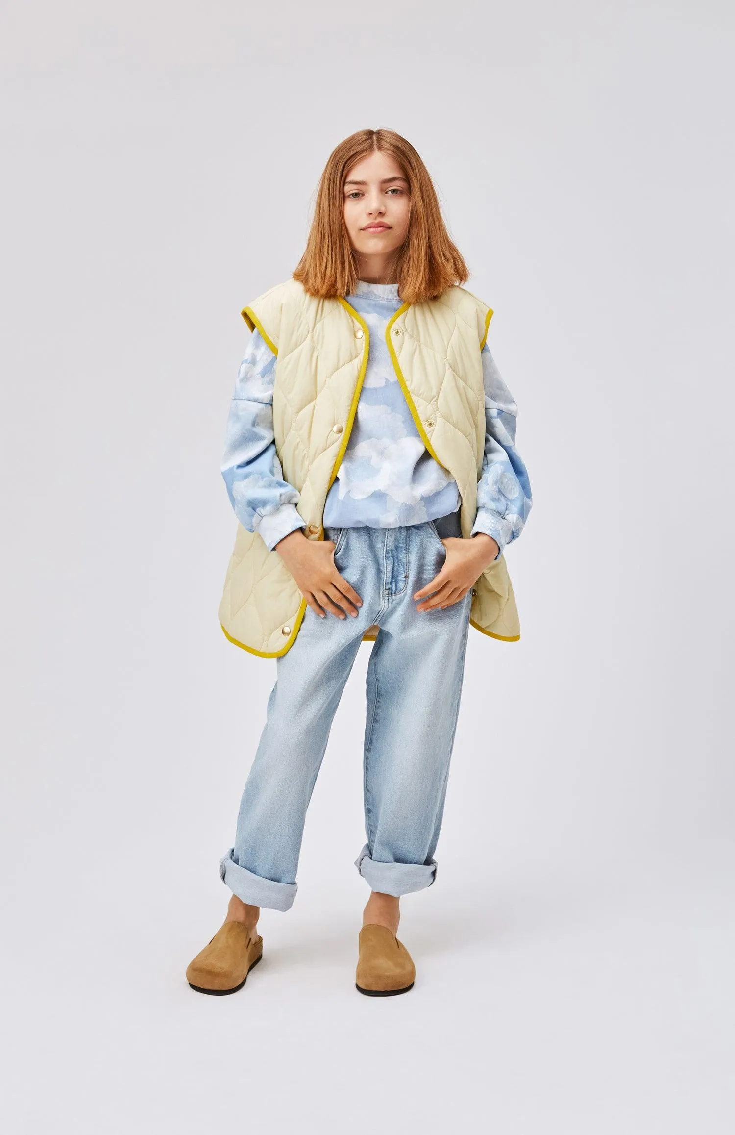 Marika Organic Cotton Sweatshirt | Cloudy Poppies | Molo