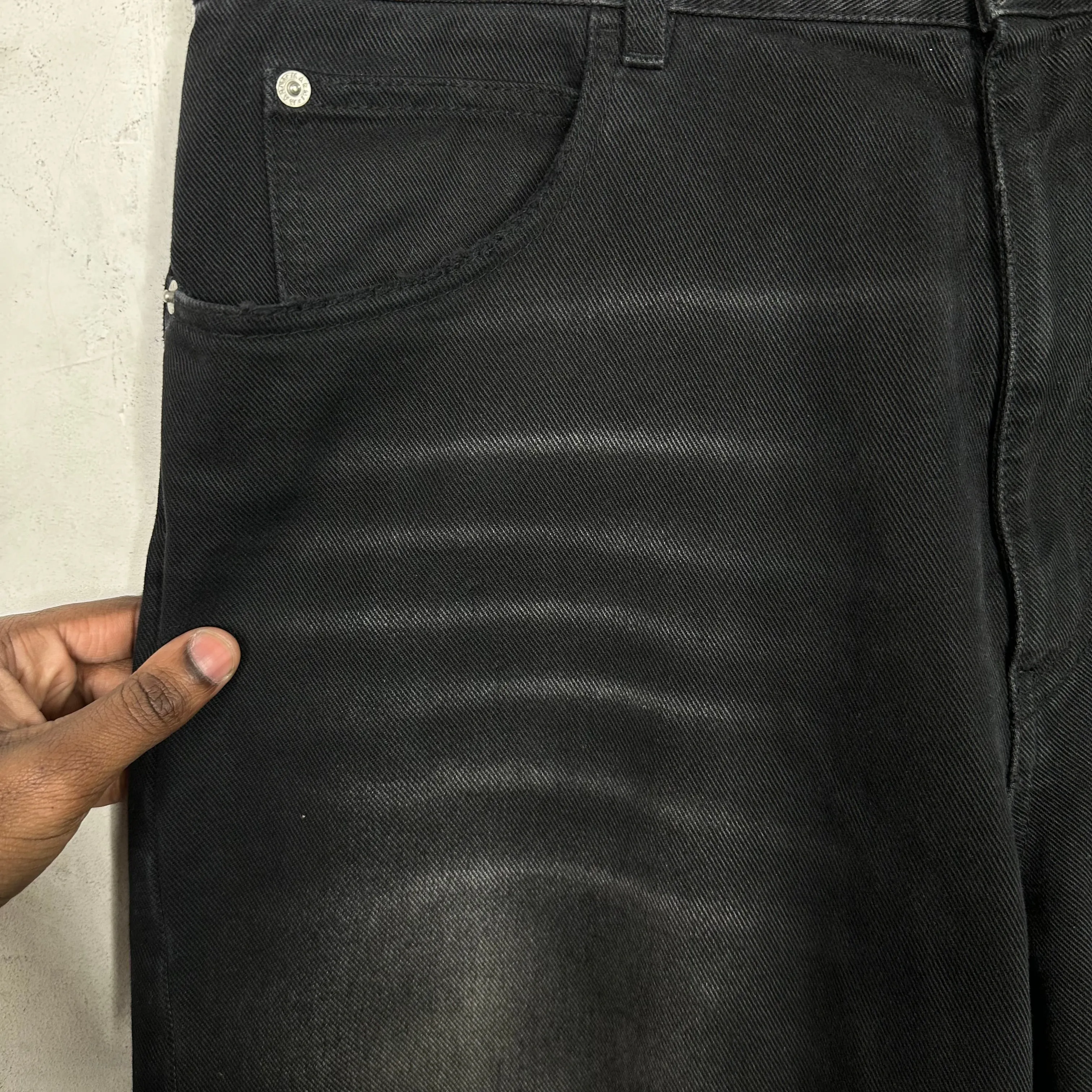 Marni Faded Wide Leg Cutoff Denim Pants