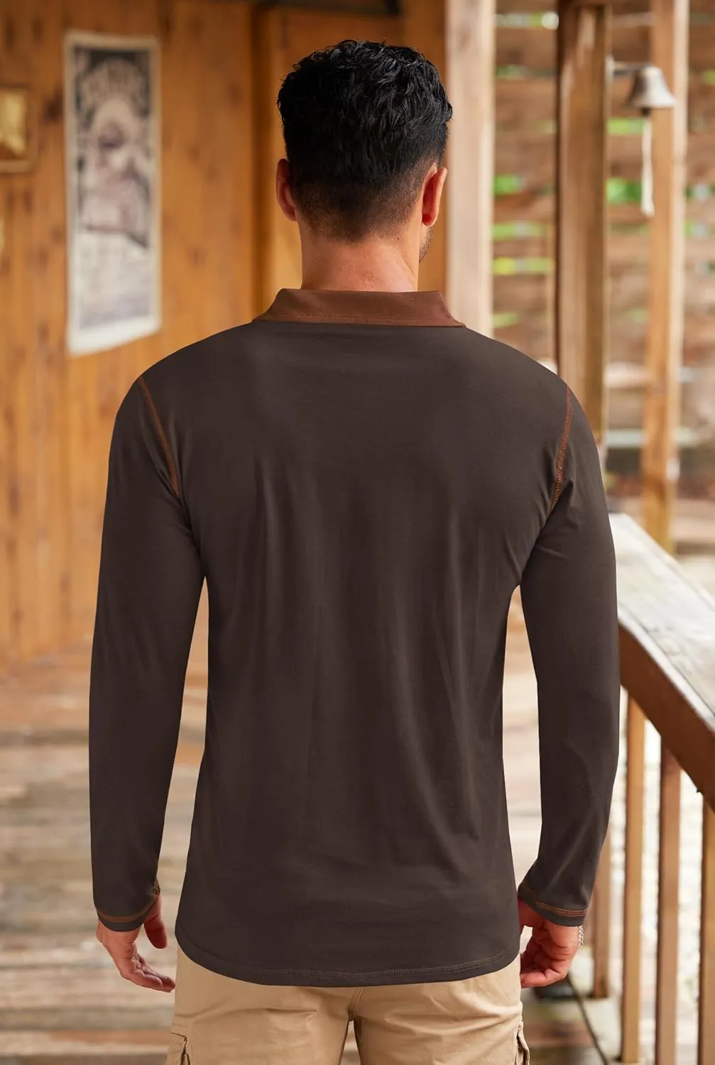 Mens Polo Shirts Long Sleeve Casual Workout Golf Classic Poloshirt (S-XXL)