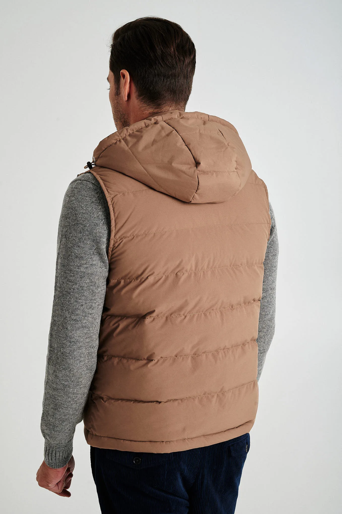 Men's recycled light down vest