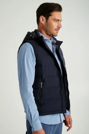 Men's recycled light down vest