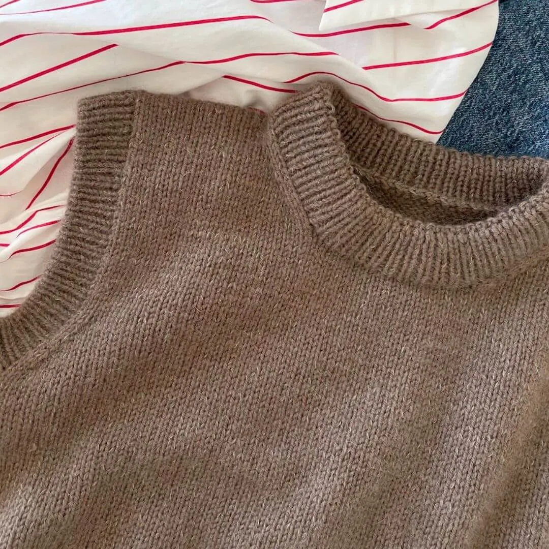 Novice Slipover Knitting Pattern - PetiteKnit